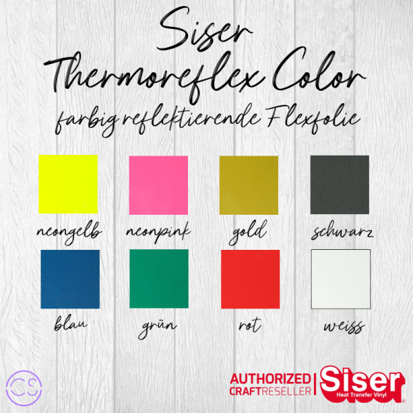 Siser Thermoreflex Color Flexfolie 20x30cm